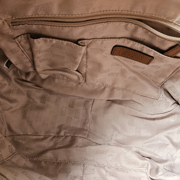 Michael Kors Brown Pebbled Leather Hobo Bag - Picture 4 of 7